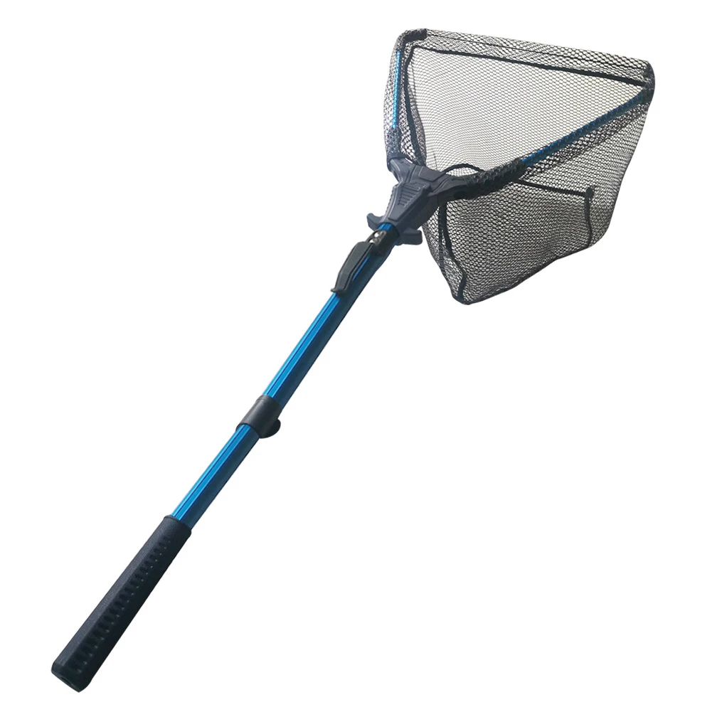 

Портативная Выдвижная треугольная Складная рыболовная ручная сеть из алюминиевого сплава, телескопические рыболовные сети для приманки, р...