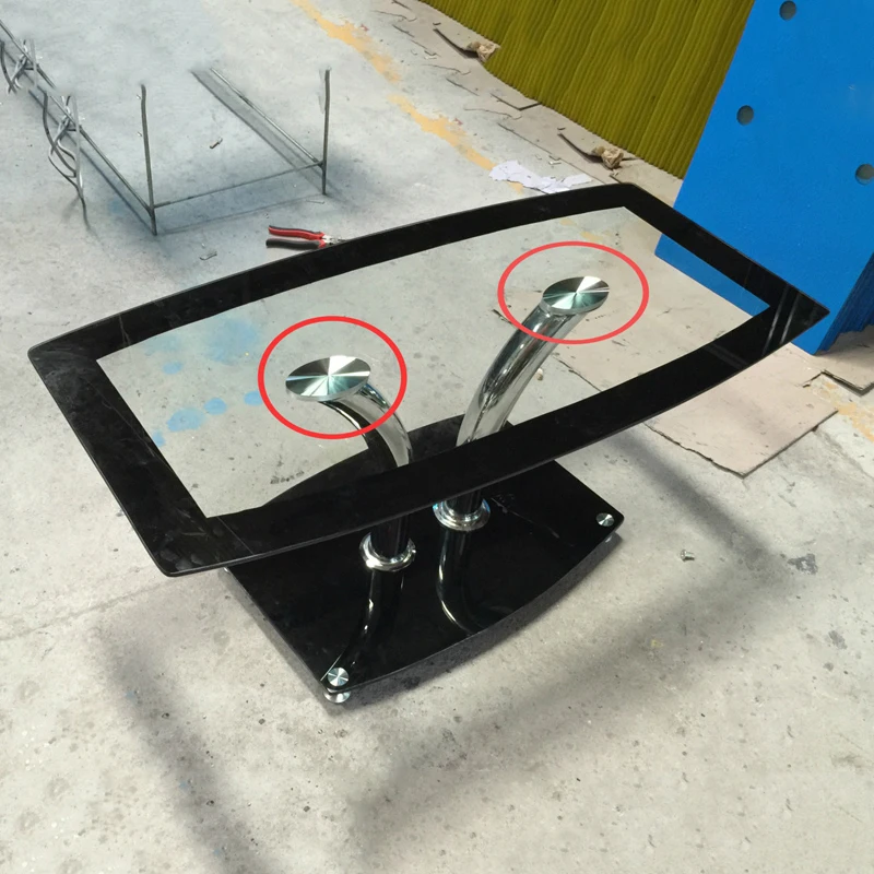 15*8 см ножки для мебели кронштейн журнального столика Овальные Алюминиевые