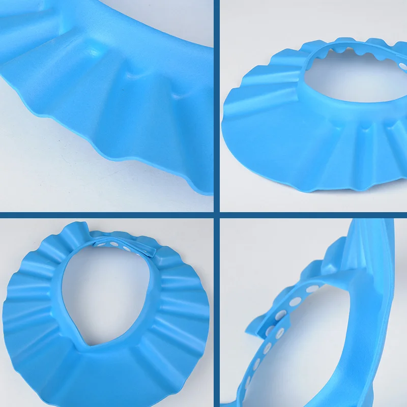 

Shower Adjustable Elastic Protective Home Kids Bath Children Bathroom Soft Baby Shampoo Hat