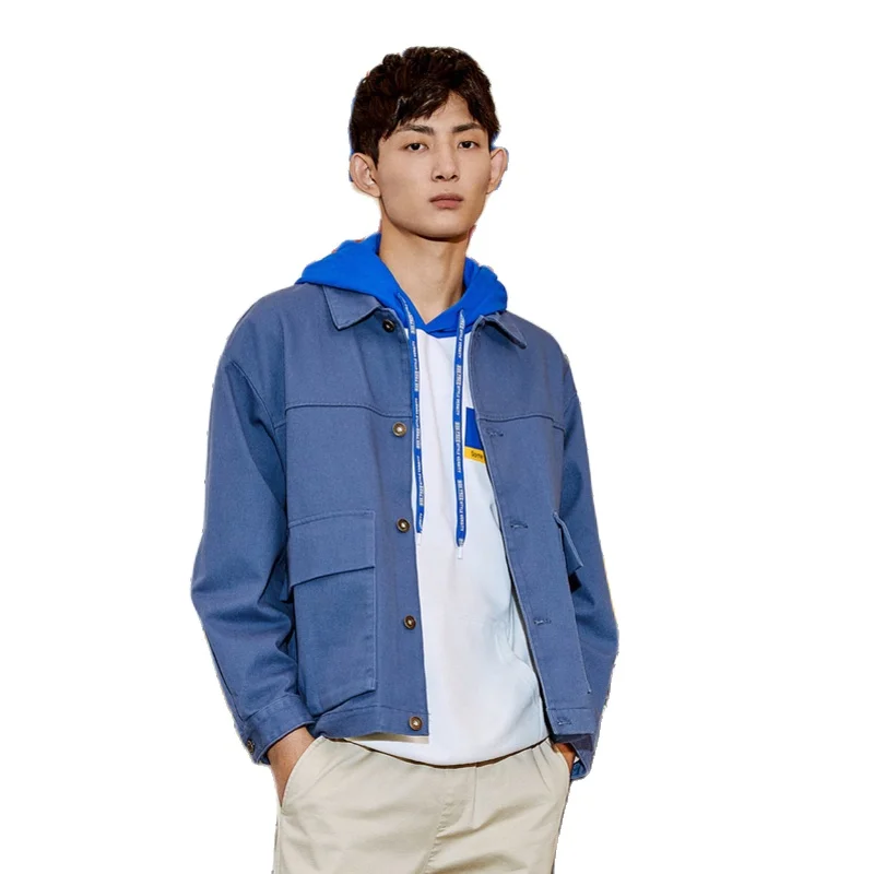 Куртка SEMIR мужская свободного покроя хлопковая удобная повседневная с отложным