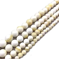 natural gold texture stripes glittering shell beads 6 8 10 12mm loose beads fit diy necklace bracelet for jewelry making woman