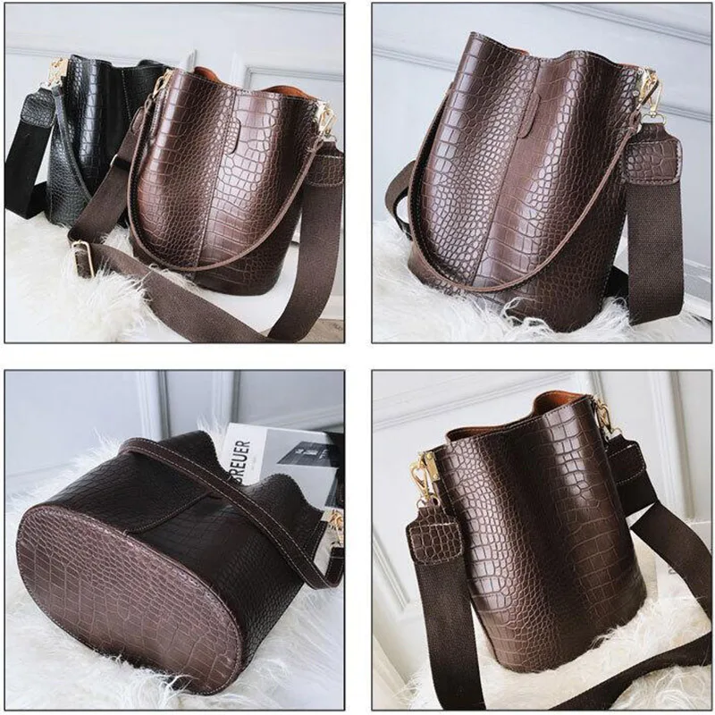 SMOOZA винтажная Повседневная Сумка ведро для женщин сумка через плечо с рисунком