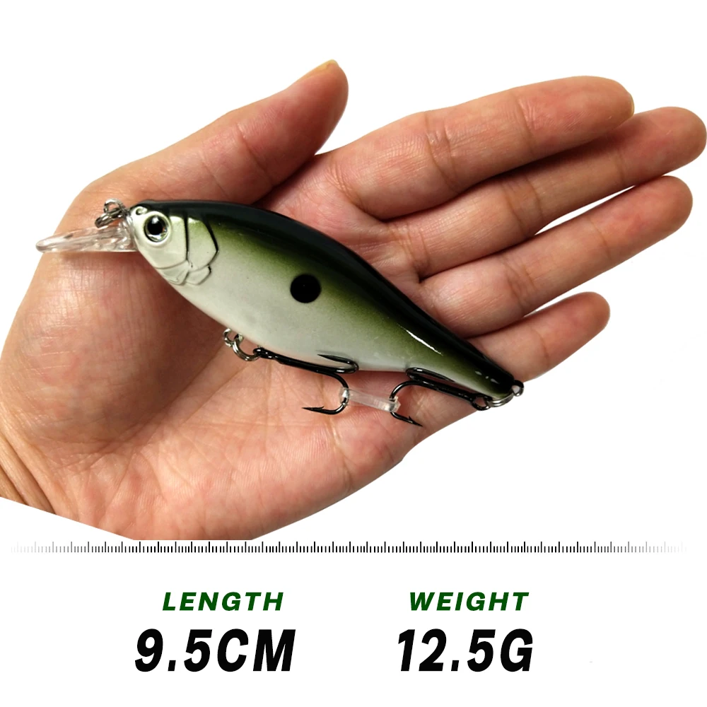 95мм 12 5g high simulation Hard рывок заманить тонущий Wobblers Crank jerkfishing снастей для Shad - купить