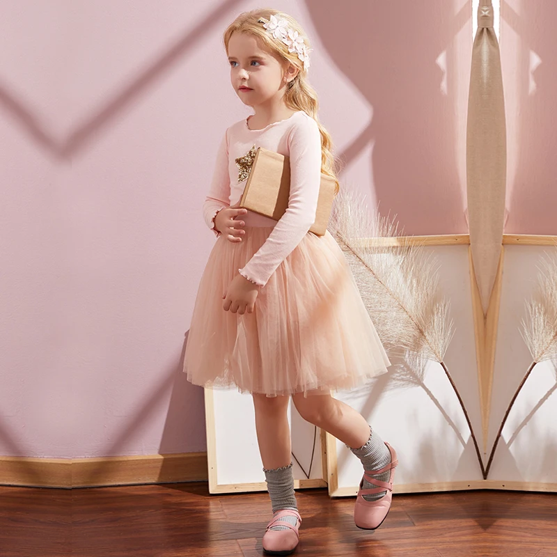 2021 Winter Long Sleeves Kids Dresses For Girls White Princess Dress Casual Wear Daily Clothes Tutu Party | Детская одежда и обувь