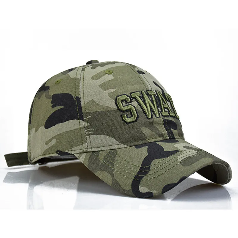 

High quality Tactical Cap Mens Baseball Caps Brand SWAT Army Camouflage Hat Snapback Caps Cotton Adjustable hat Gorras