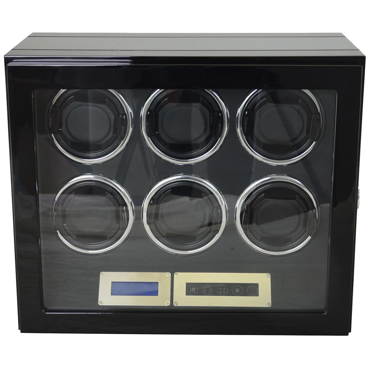 Роскошный брендовый футляр для наручных часов с 6 слотами автоматические футляры