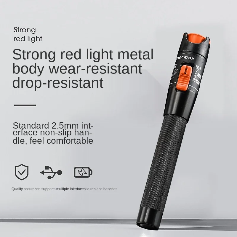 

Optical Fiber Lighting Pen Red Laser Pointer Optical Fiber Fault Locator Red Light Source10mwtestsc Fc Stconnector 10KM