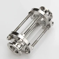 1pc 304 stainless steel brewing diopter 1 5 tri clamp x fit 19253238mm pipe od sanitary flow sight glass homebrew beer sus