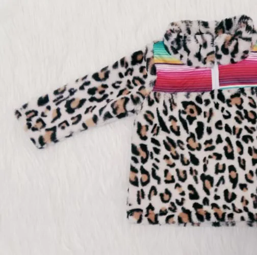 Детское индивидуальное Современное пальто с леопардовым принтом для маленьких