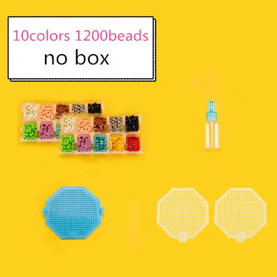 10 colors no box Водопроводная палочка DIY 3D Aquar Pegboard Хама пиксели Волшебные бусины головоломки Развивающие популярные игрушки для детей Рождественский подарок - Цвет: 10 colors no box