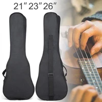 ukulele bag 212326inch black portable soft case monolayer bag single shoulder backpack padded for 21 23 26 inch ukulel