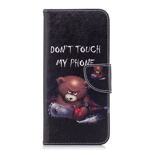 bear Кожаный чехол-книжка из искусственной кожи чехол для Xiaomi mi A1 A2 Lite Red mi 8 8A 7 7A 6 6A Note 8T Note 5, 6, 7, K20 Pro 4 4X чехол-портмоне с функцией подставки чехол для телефона - Цвет: bear