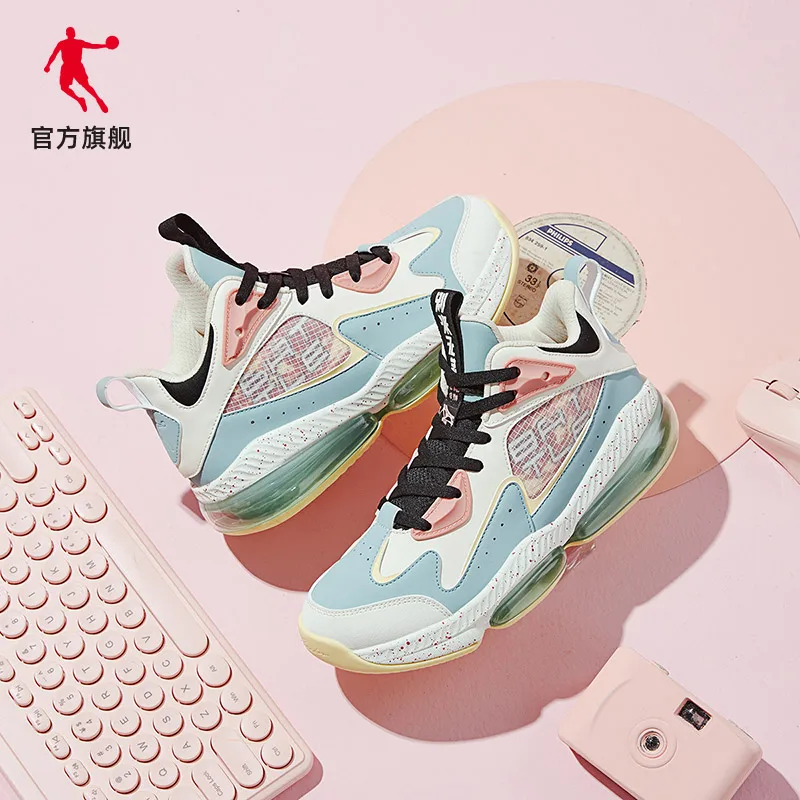 Air cushion sports shoes women's shoes fashion casual shoes 2021 winter new leather warm basketball shoes