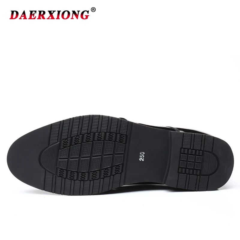 Модная мужская обувь в деловом стиле Новинка 2019 года классические кожаные