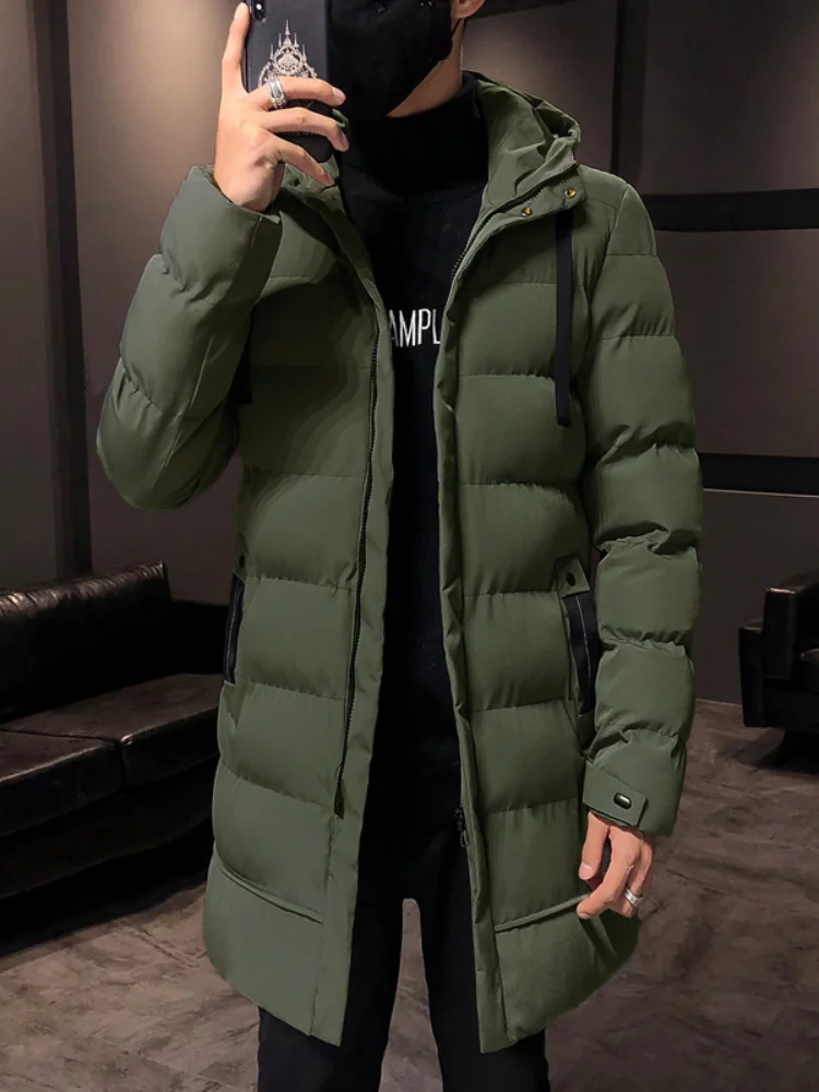 

2021 Winter Men's Jacket Warm Hooded Thick Puffer Jacket Coat Male Casual High Quality Overcoat Thermal