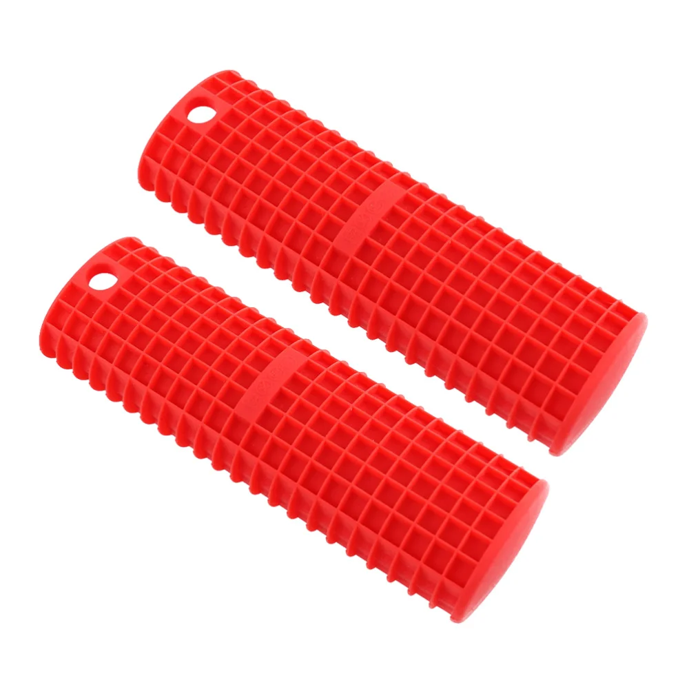 2 шт. силиконовый держатель с горячей ручкой чехлы для термостойких кастрюль