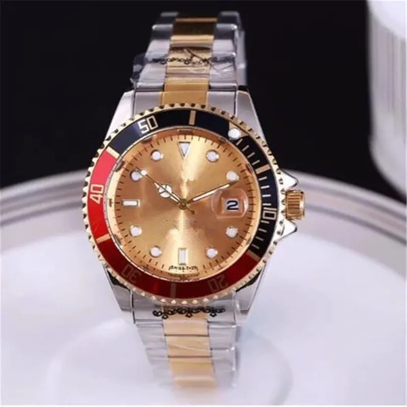 Relojes Hombre часы мужские модные кварцевые часы мужские s часы лучший бренд класса люкс бизнес часы Relogio Masculino Прямая - Цвет: Two-tone Gold Red