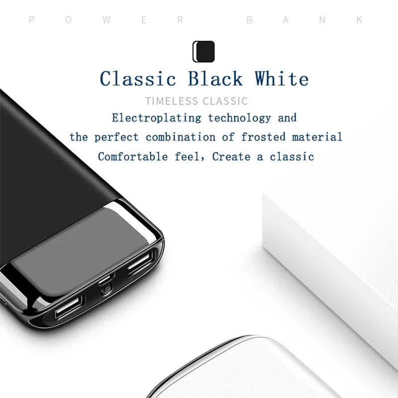10000mah power bank portable phone charger outdoor travel phone charger for iphone 13 12 samsung xiaomi external battery charger free global shipping