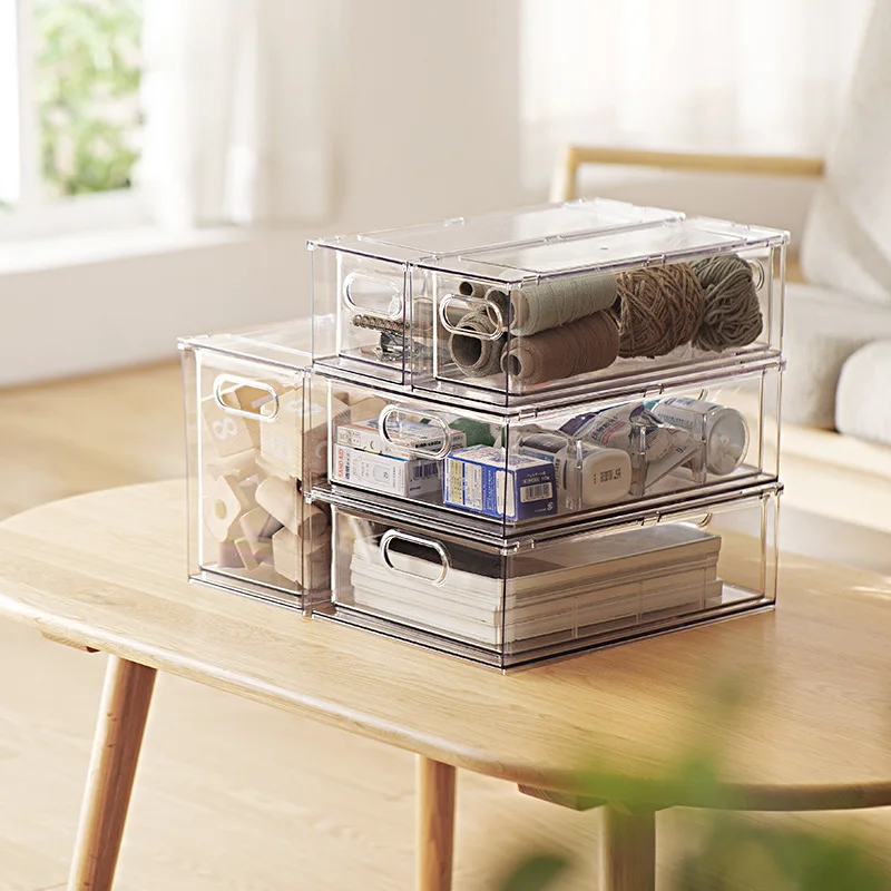 

New High Quality Drawer Type Cosmetic Sundries Desktop Household Sorting Large Capacity Toy Storage Box