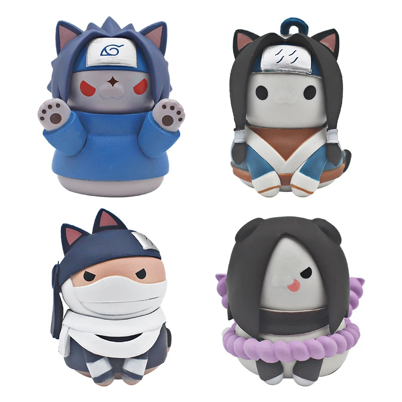 Экшн-фигурка Наруто Q Edition Cat Cos удзумаки Учиха Саске хатакэ Какаси танаде
