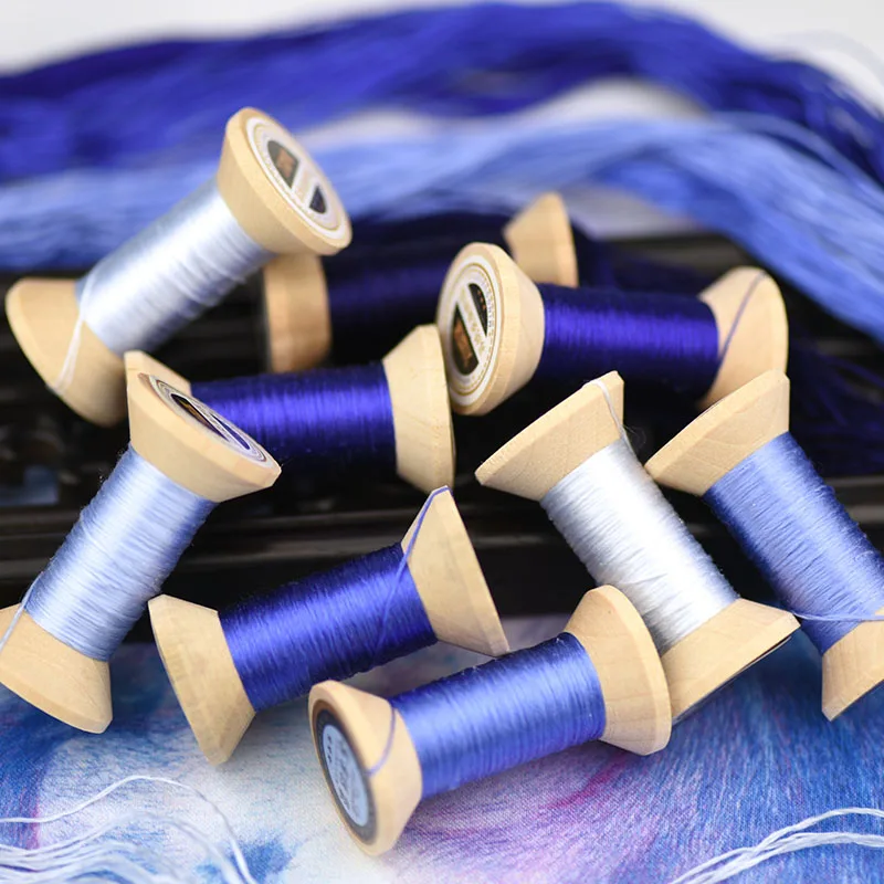ultra marine embroidery thread/practical mini spool/suzhou thread /DIY common | Дом и сад
