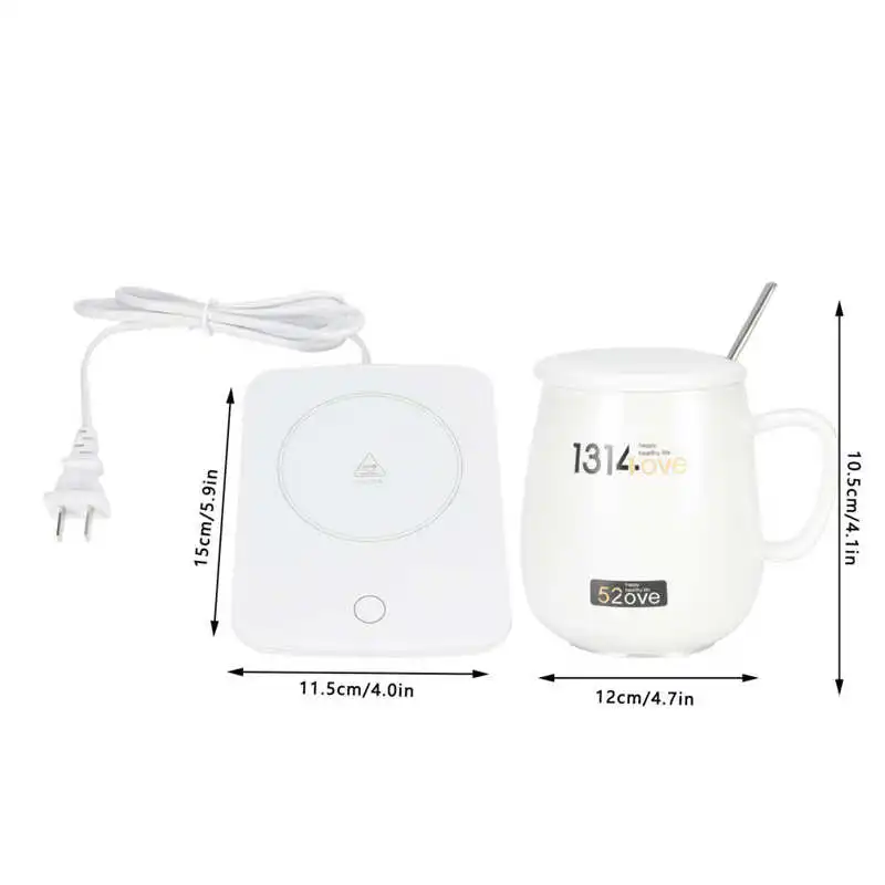 

Coffee Warmer Coffee Cup Heater with Touch Screen Switch Mug Warmer Heating Plate for Office Home Use CN 220V