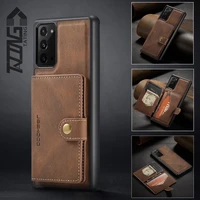 tating luxury material phone case with magnetic sleeve for samsung galaxy s21 s21 ultra s note a leather wallet card slot bag