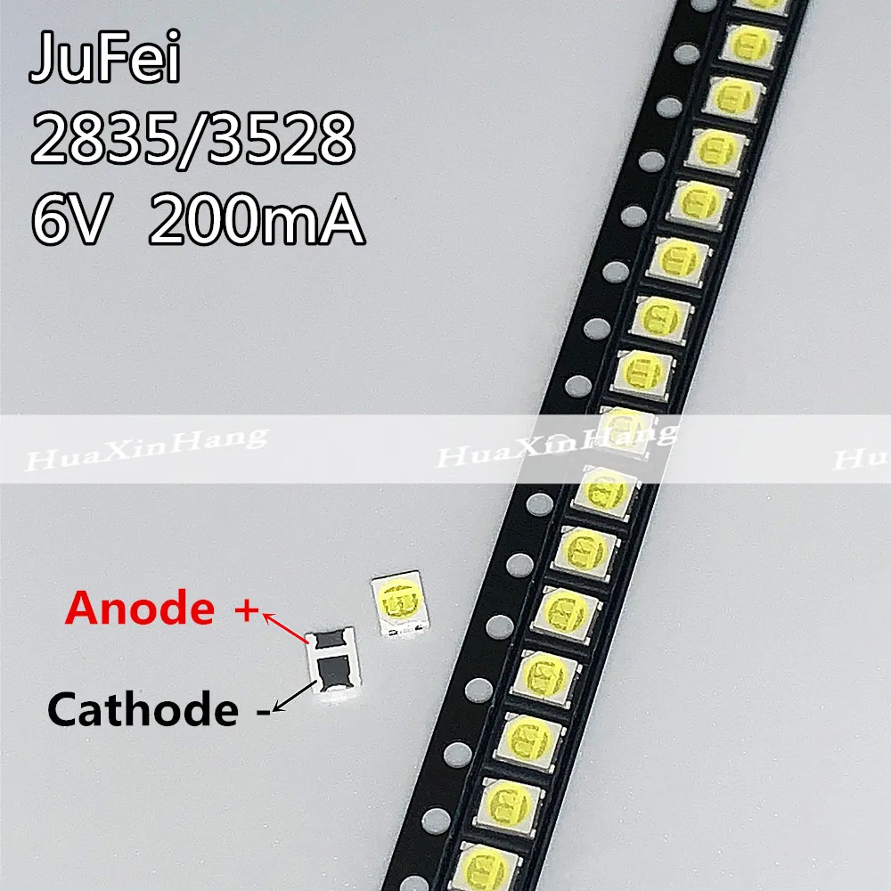 500 шт. оригинасветодиодный светодиодная подсветка JUFEI 2835 3528 1210 6 в SMD для ремонта