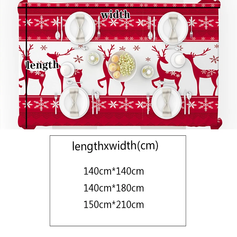 YOMDID Рождественский колокольчик 3D набивным рисунком скатерти Пикник пыли