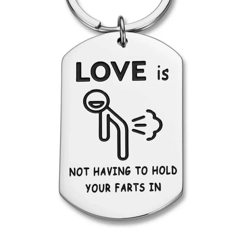 В ключе нет необходимости хранить Farts брелок из нержавеющей стали забавный