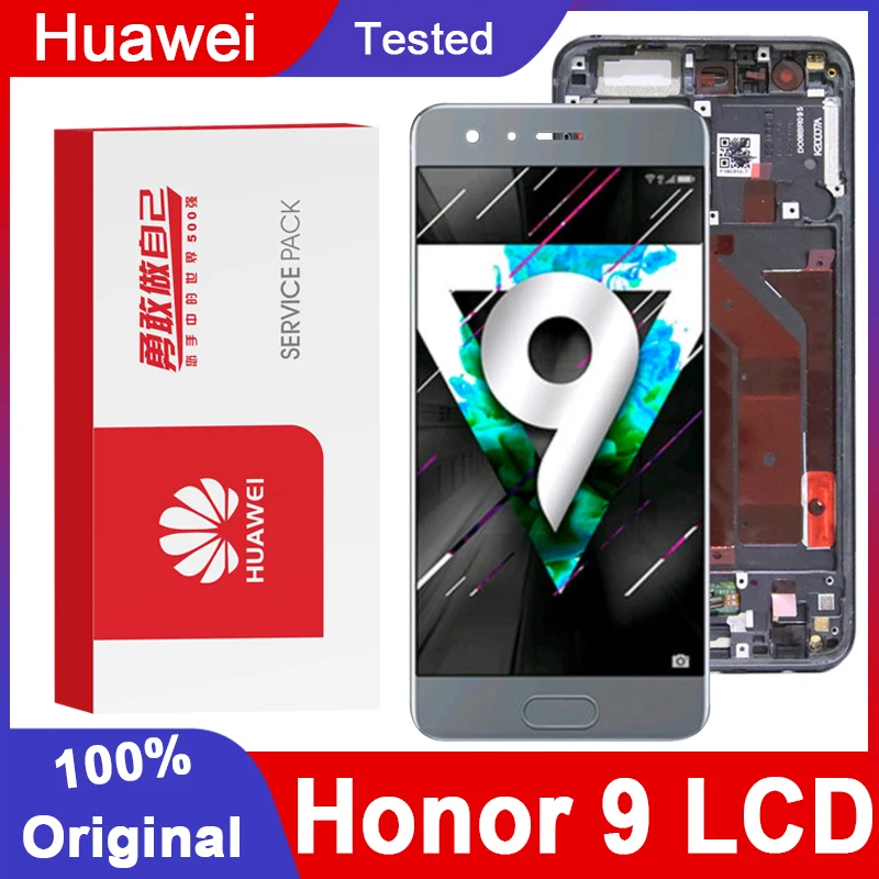 Оригинальный 5 15 ''ЖК дисплей экран Замена для Huawei Honor 9 ЖК сенсорный дигитайзер