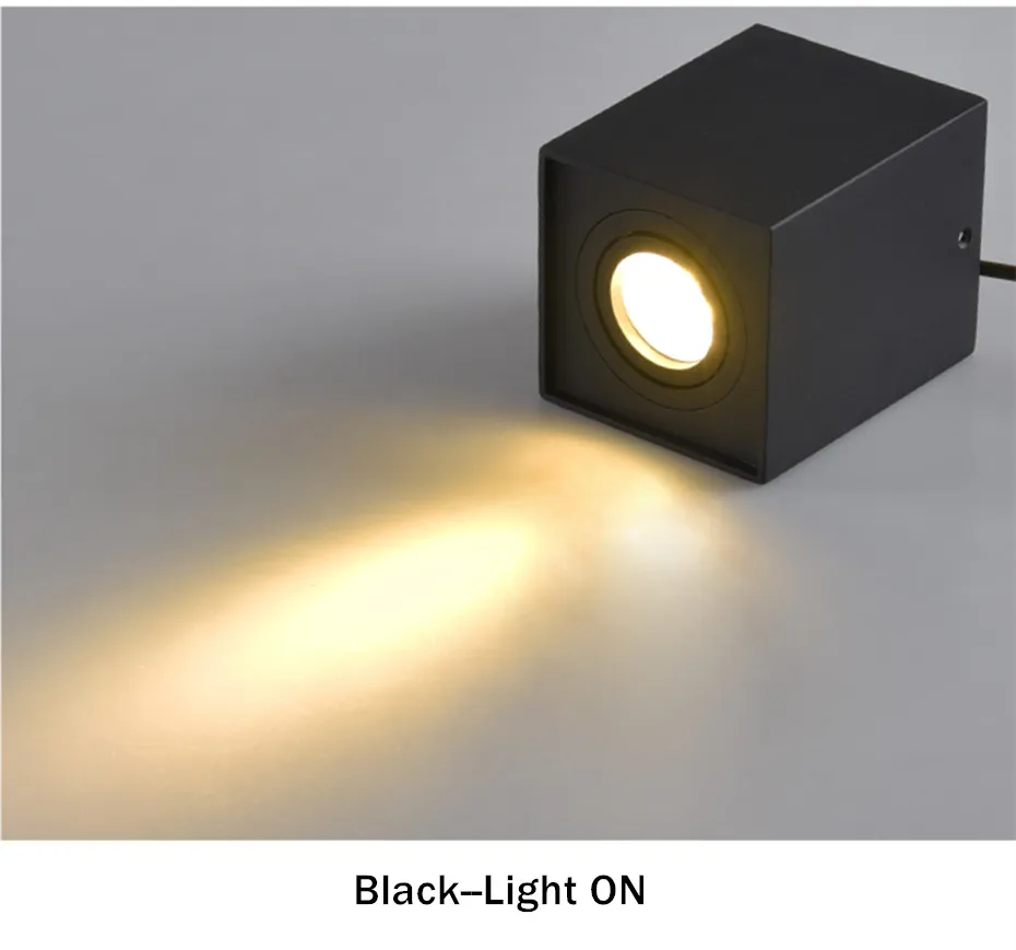 Светодиодный точечный светильник GU10 с одной двойной головкой потолочный