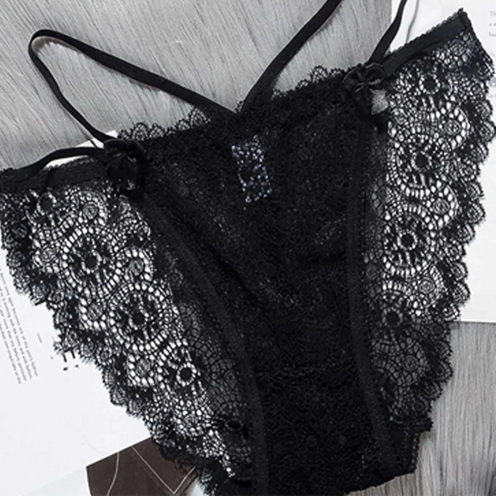 

Sexy Lace Panties Women Underwear Sexy Solid Lace Seamless Traceless Sexy Lingerie Floral Mesh Polka Dot Perspective Underwear