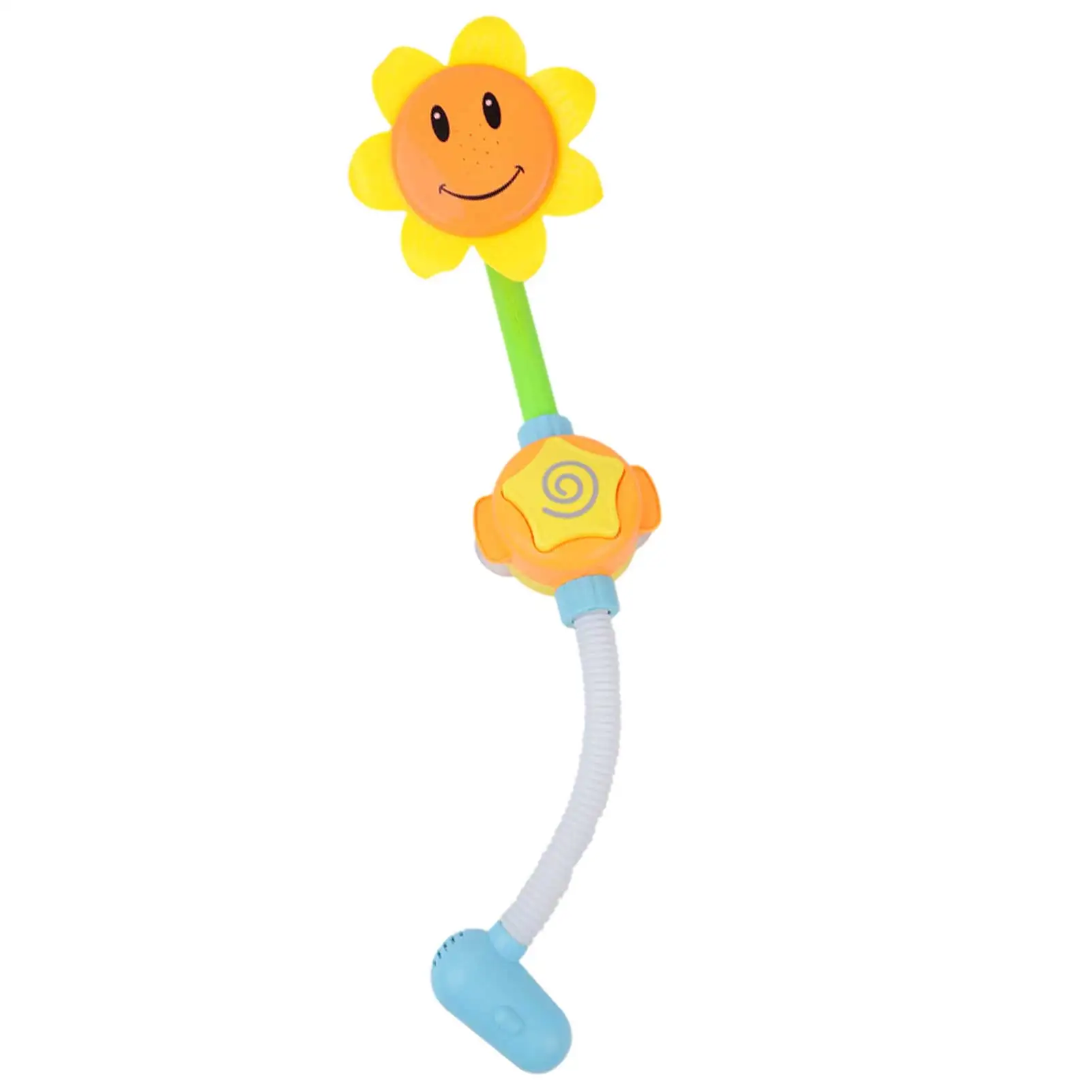 

New Baby Bath Toys Cute Cartoon Sunflower Electric Manual Water Spray Baby Shower Sprinkler Toddlers Outside Pool Bathtub Toys