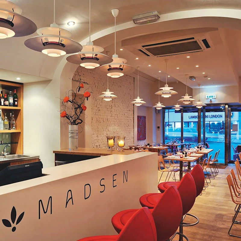 

Nordic design PH5 LED Pendant lights Colorful Umbrella shape lustre suspension lamp for dinging room living room decoration