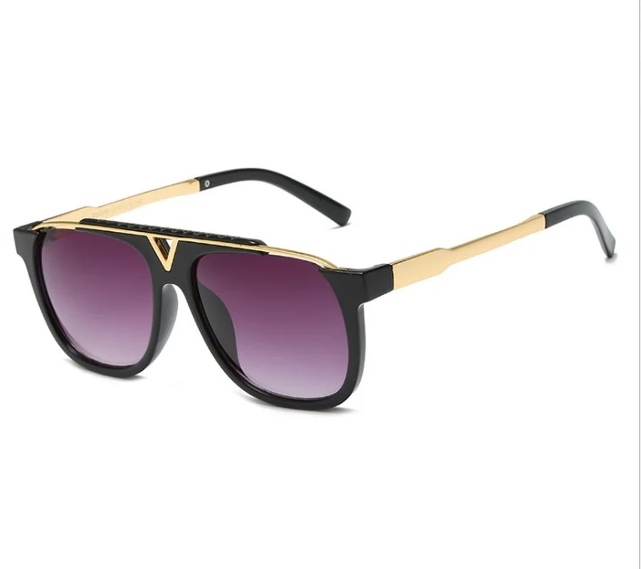 

The Latest Selling Popular Fashion Men Sunglasses Square Metal Combination Frame Top Quality Anti-UV400 Lens