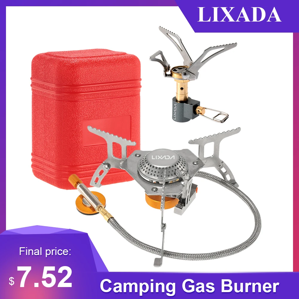Уличная газовая плита Lixada 3000 Вт складная Электронная Газовая горелка