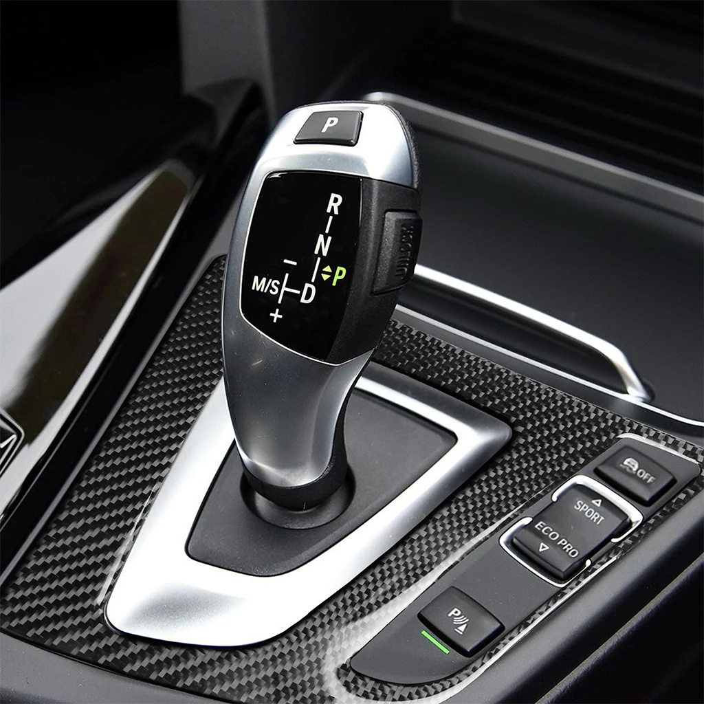Автомобиль из углеродного волокна LHD панельная Накладка для коробки передач Trim BMW