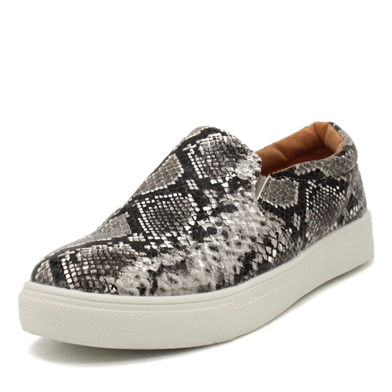 

Spring Autumn Women Flat Shoes 2019 New PU Leather Female Leopard Snake Print Loafers Soft Loafers Lazy Flat Shoes Woman