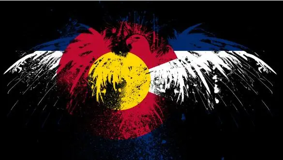 

Colorado Flag bird design banner flag,90x150cm can add more logo on the flag