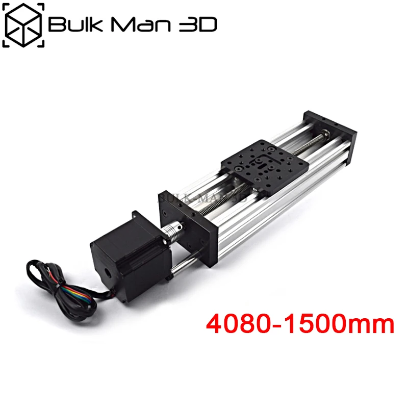 

Комплект линейного привода C-Beam с шаговым двигателем Nema23, ось Z, DIY C-beam, скользящий стол с ЧПУ, свинцовый винт, ход-1500 мм