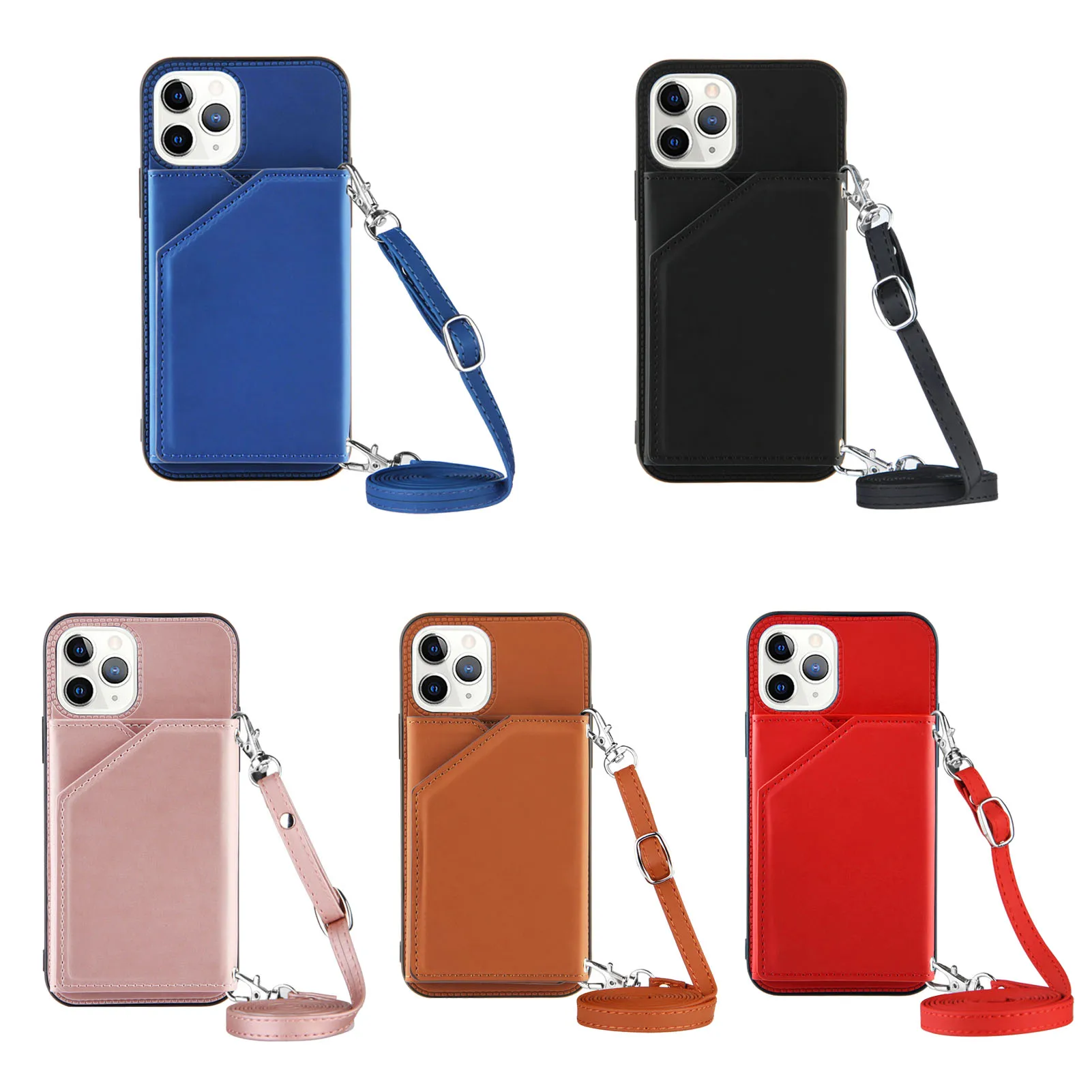 Strap Card Case for Samsung Galaxy A12 A32 A02S A52 A72 M51 A51 A71 A31 A21S Wallet Shockproof Leather Necklace Crossbody Cover