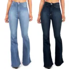 Женские джинсы с высокой талией, широкими штанинами и карманами, расклешенные узкие брюки на пуговицах, джинсовая одежда, уличные винтажные прямые брюки в стиле Харадзюку