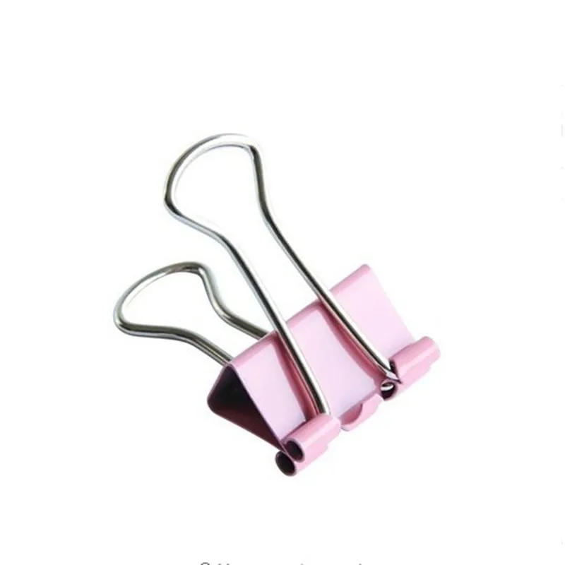 

60 pcs/lot Mini Metal Paper Clips 15mm Colorful Candy Color Clip for Book Stationery School Office Supplies