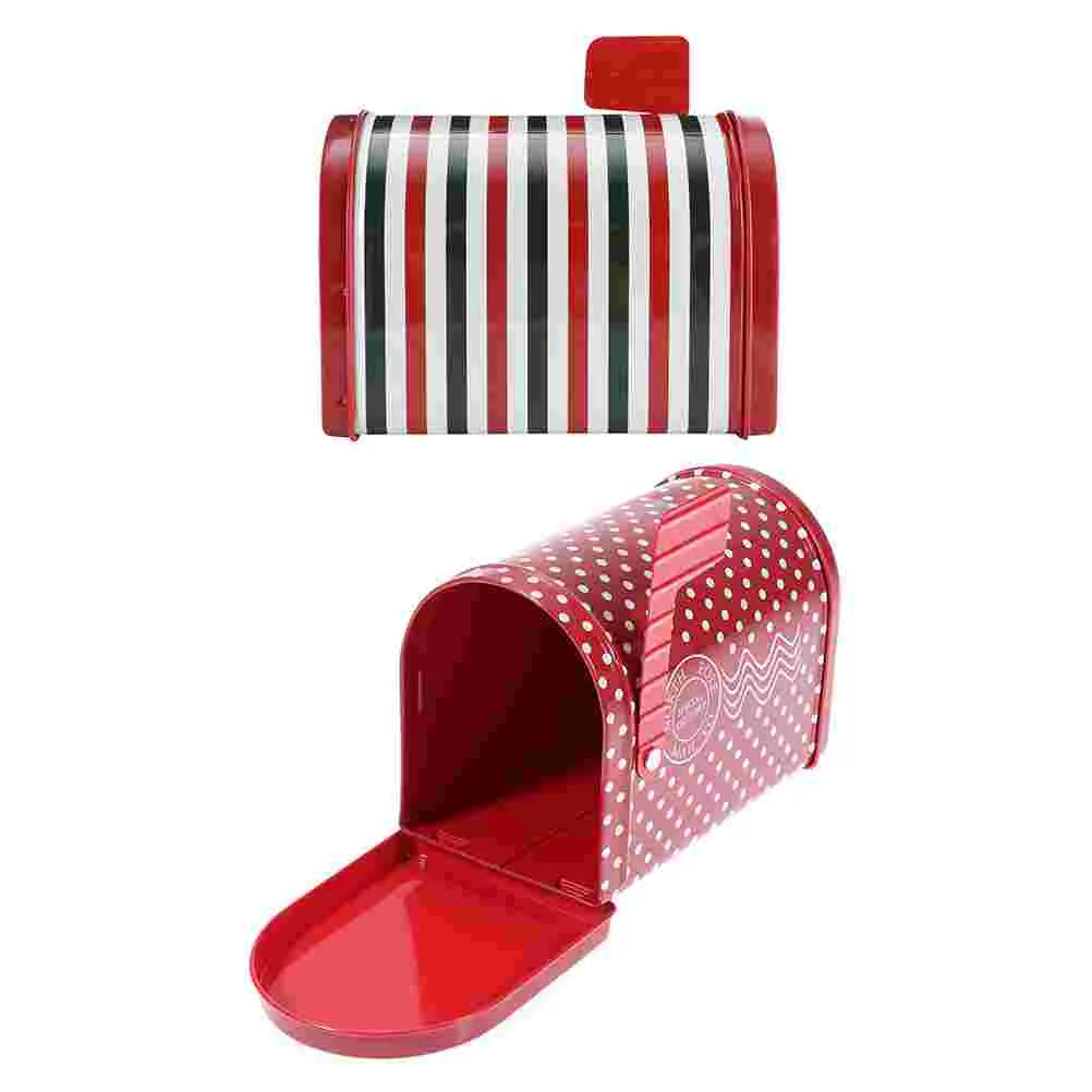 Fundas de almacenamiento de dulces de hierro, 2 piezas, creativas, cajas de embalaje de Chocolate para buz&oacute;n &uacute;nico-0