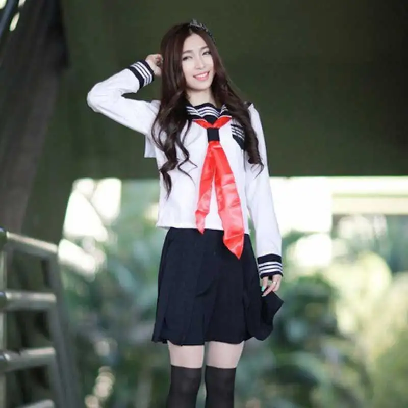 Школьная форма японского и корейского аниме 3 шт. костюм для косплея школьная