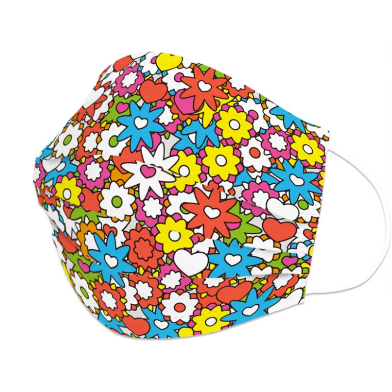 50 шт. Изготовленные На Заказ одноразовые маски 3 Слои защиты против пыли из