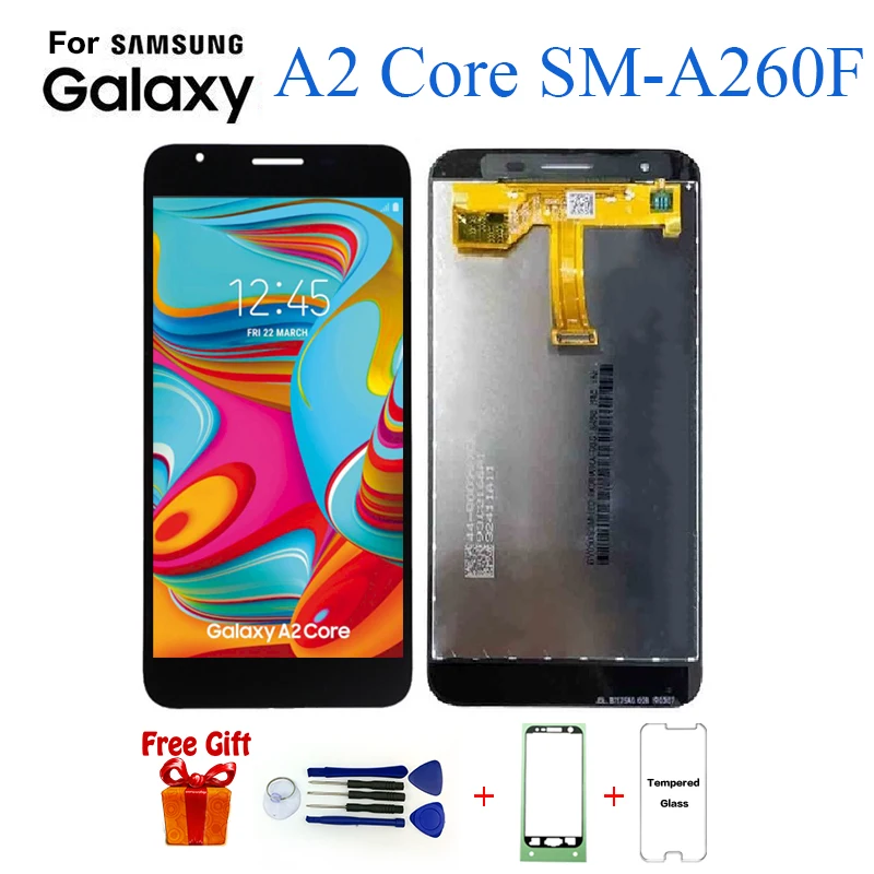 ЖК дисплей A260 для Samsung Galaxy A2 Core сенсорный экран с дигитайзером в сборе SM A260F/DS A260F