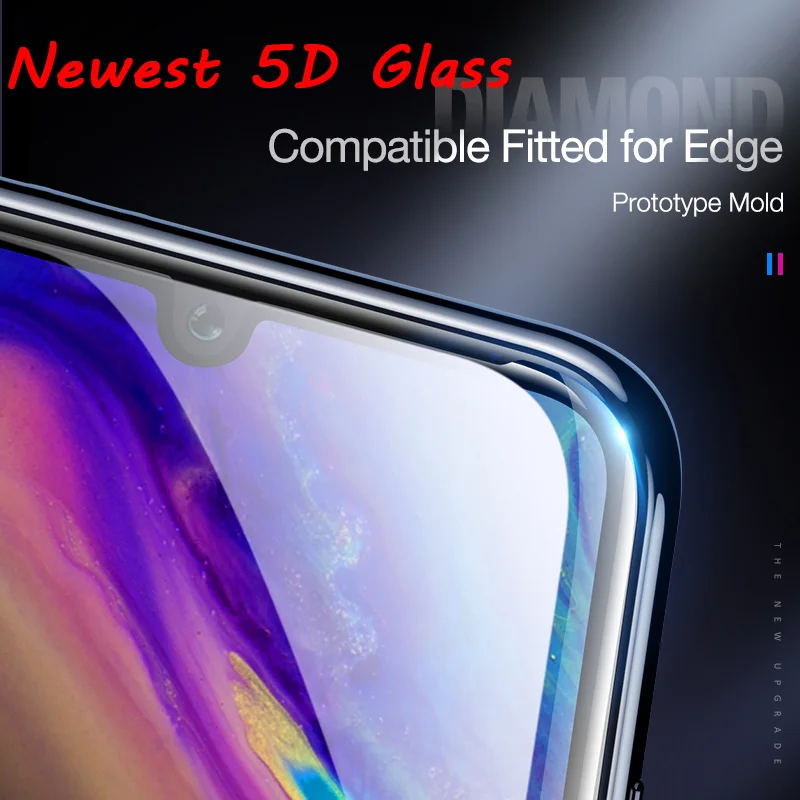 5D изогнутое закаленное стекло для Huawei P30 Pro Защитная пленка экрана смартфона P20 Lite