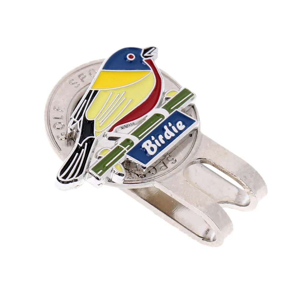 Зажим для шляпы с изображением милой птицы маркеры мяча гольфа подходит кепки |